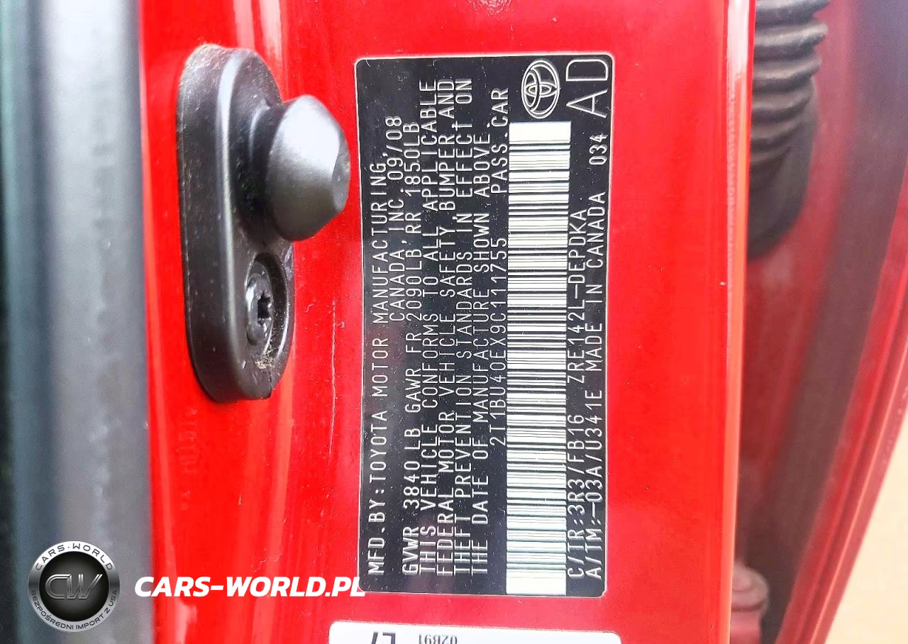 2009 Toyota Corolla Base VIN:2T1BU40EX9C111755 - 12