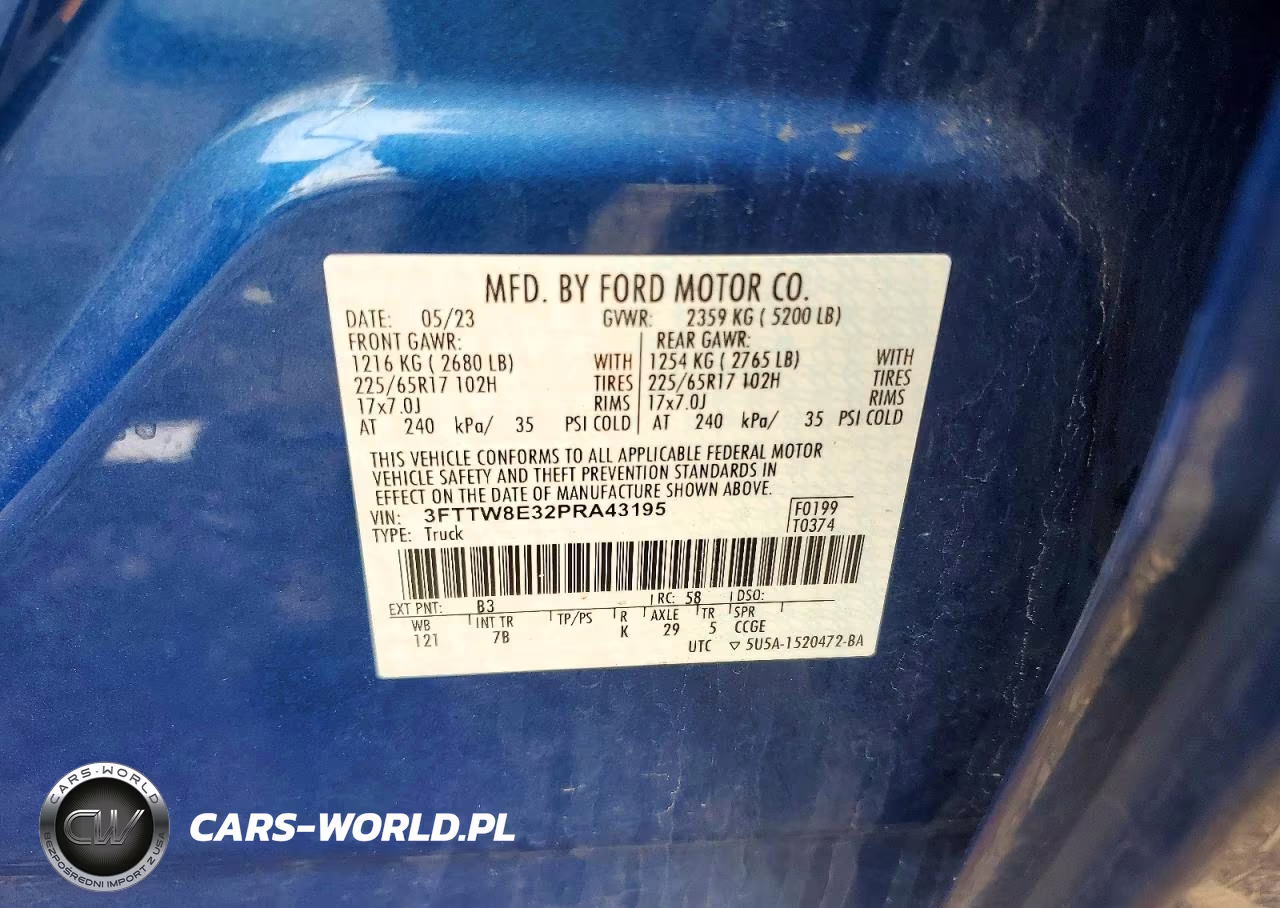 2023 Ford Maverick Xl VIN:3FTTW8E32PRA43195 - 12