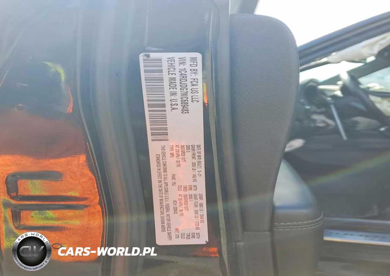 2021 Dodge Durango Gt VIN:1C4RDJDG7MC689483 - 13