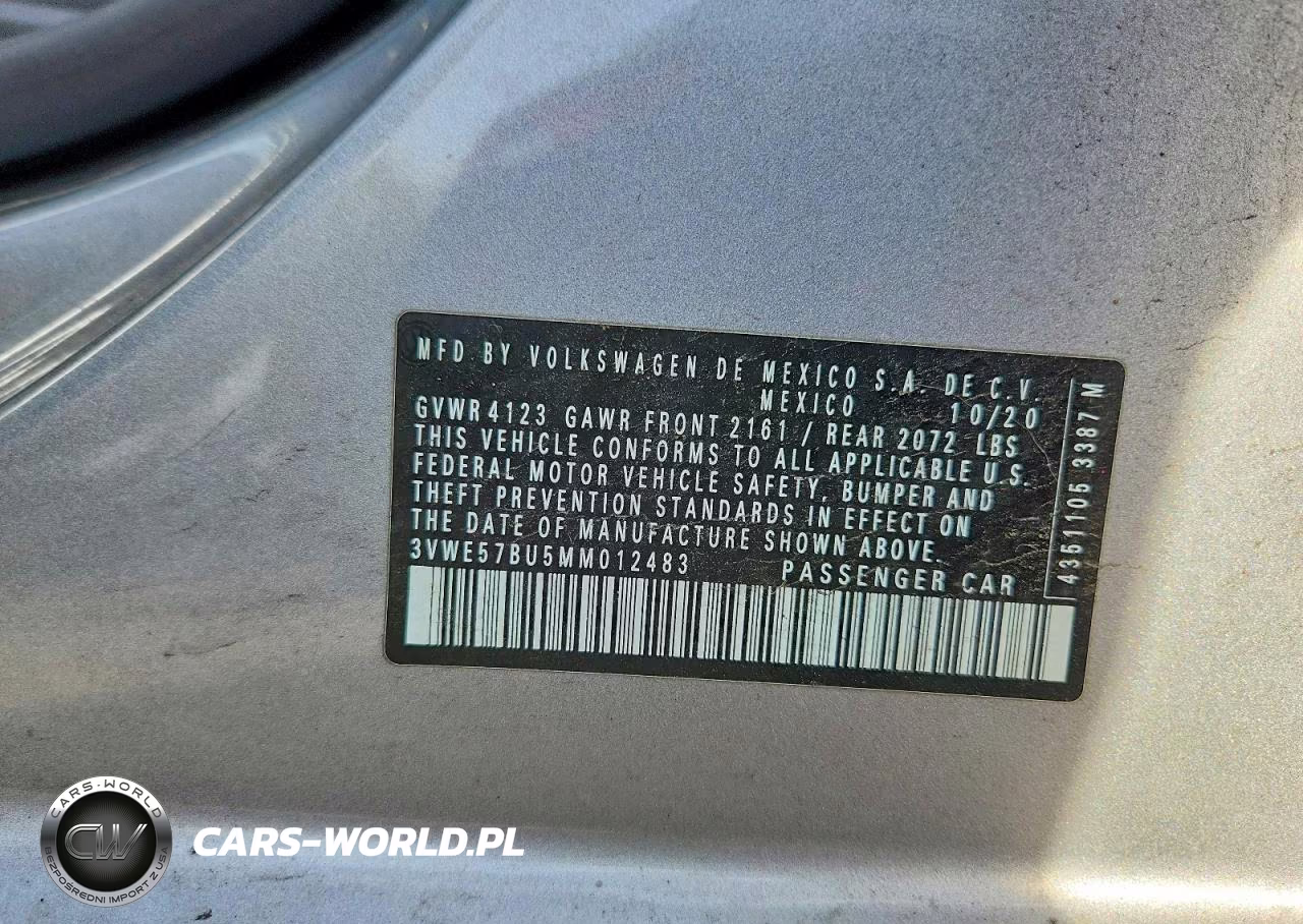 2021 Volkswagen Jetta Sel VIN:3VWE57BU5MM012483 - 13