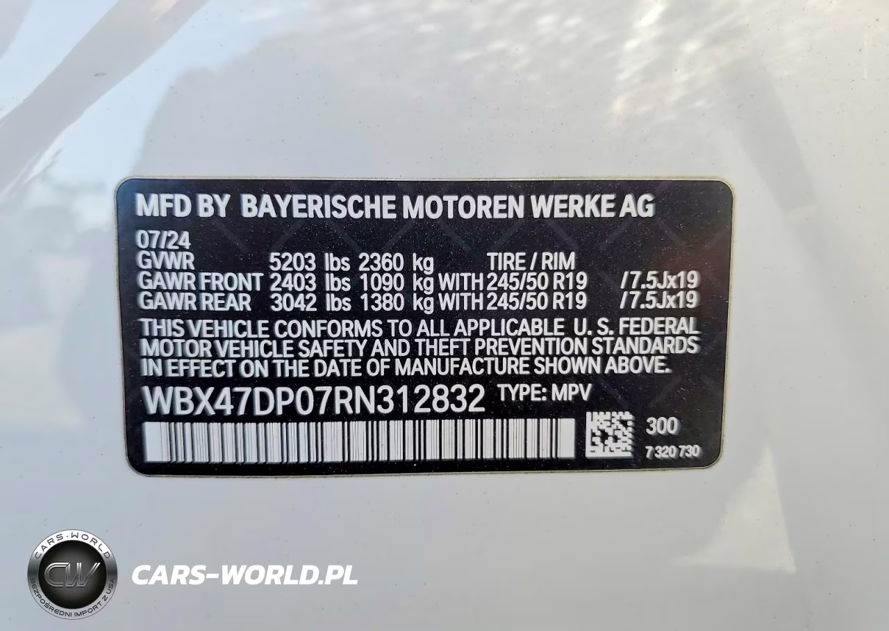 2024 BMW X3 Sdrive30I VIN:WBX47DP07RN312832 - 13