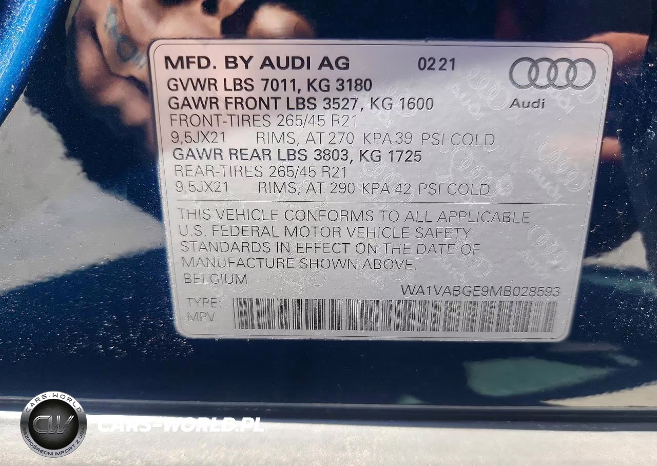 2021 Audi E-Tron Prestige VIN:WA1VABGE9MB028593 - 14