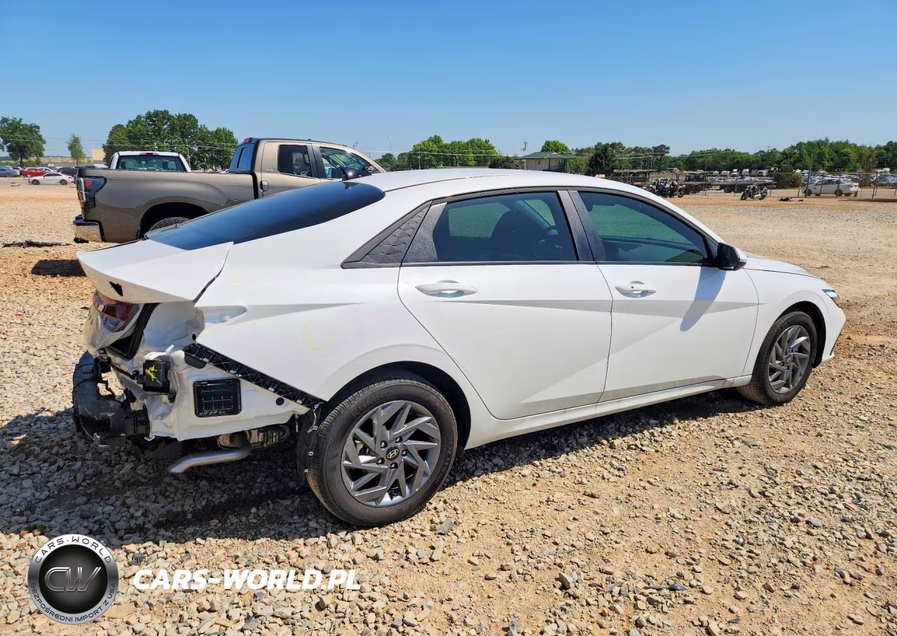 2025 Hyundai Elantra Hybrid Blue VIN:KMHLM4DJ4SU169277 - 3