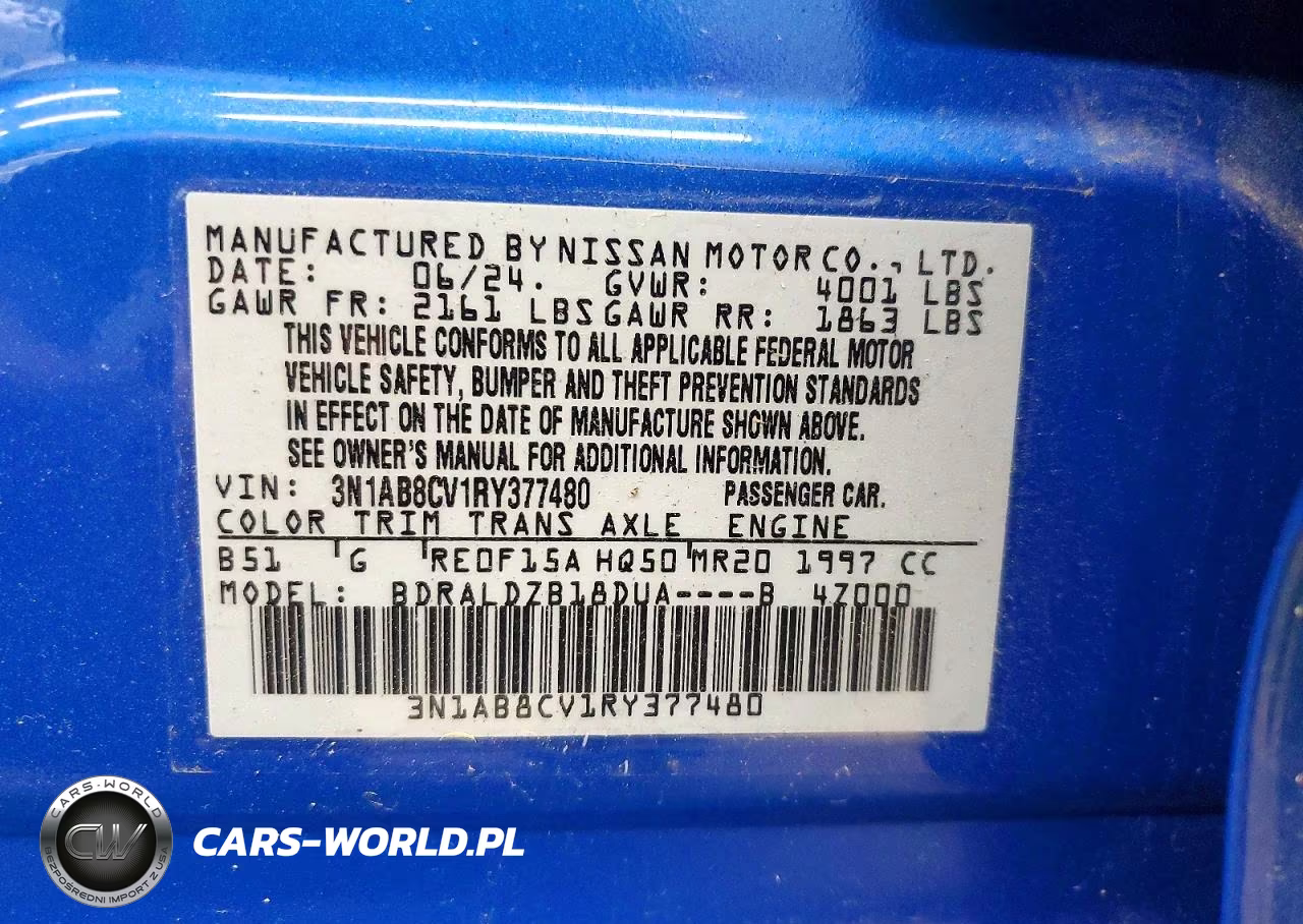 2024 Nissan Sentra Sv VIN:3N1AB8CV1RY377480 - 12