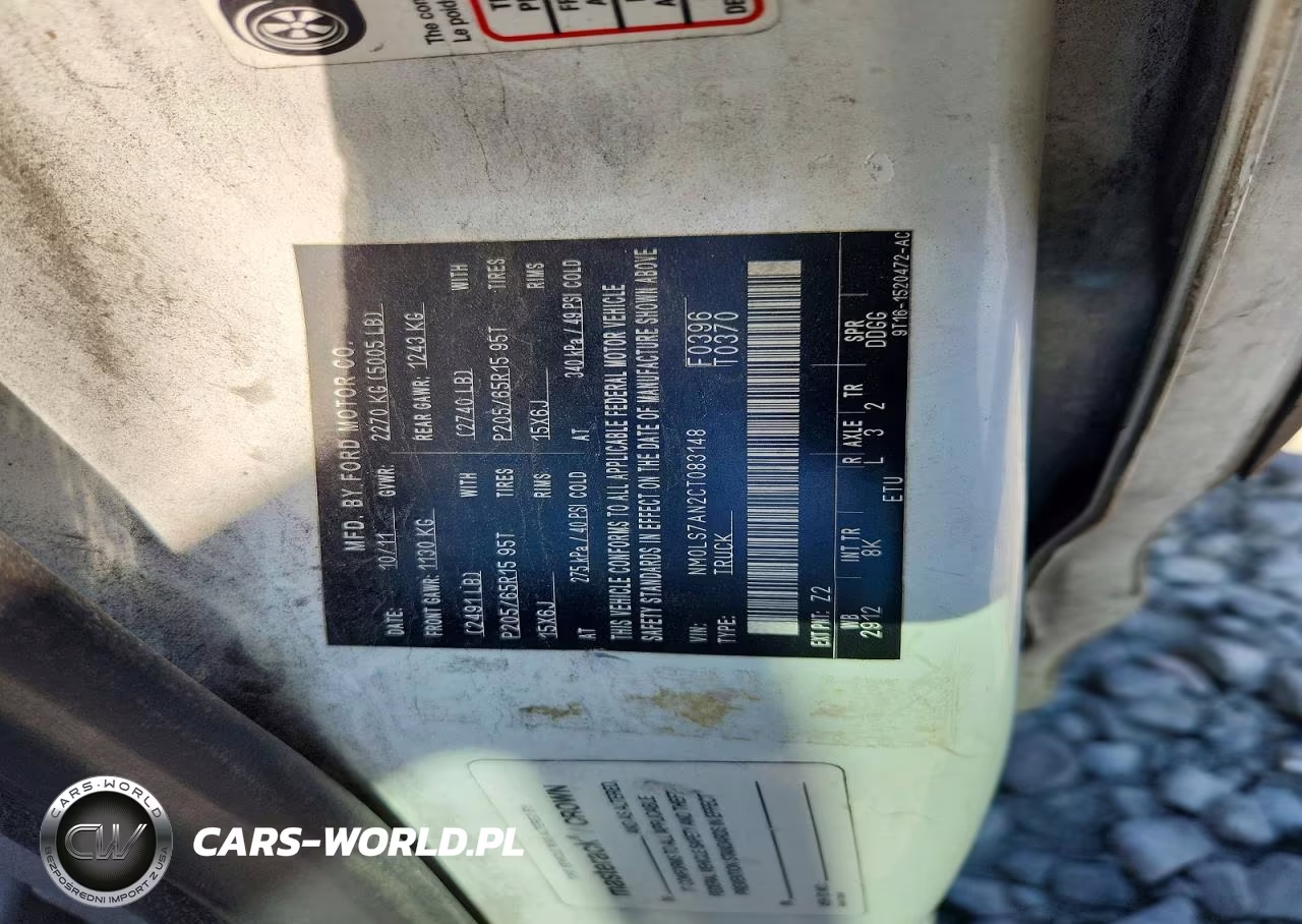 2012 Ford Transit Connect Xl VIN:NM0LS7AN2CT083148 - 12
