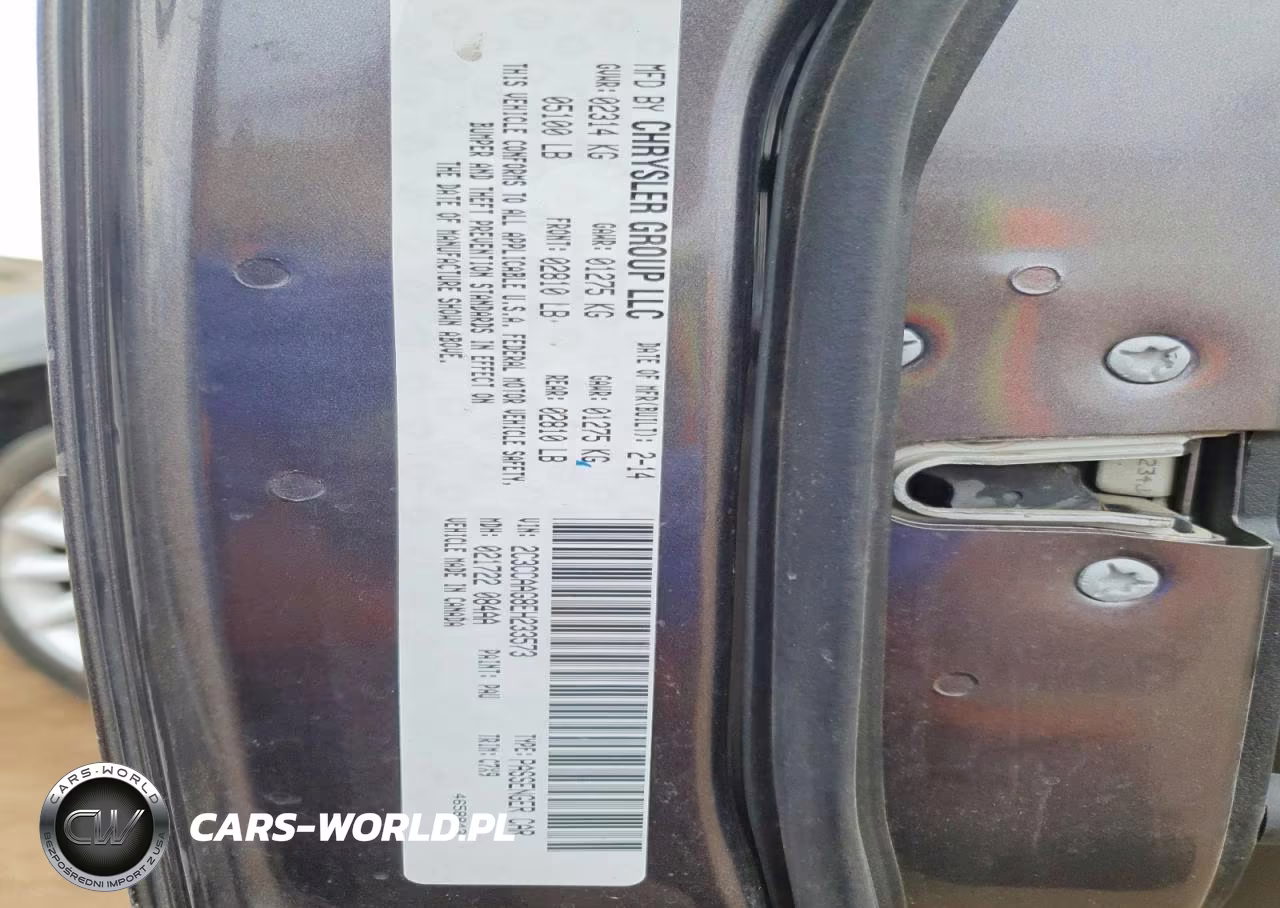 2014 Chrysler 300 VIN:2C3CCAAG8EH233573 - 13