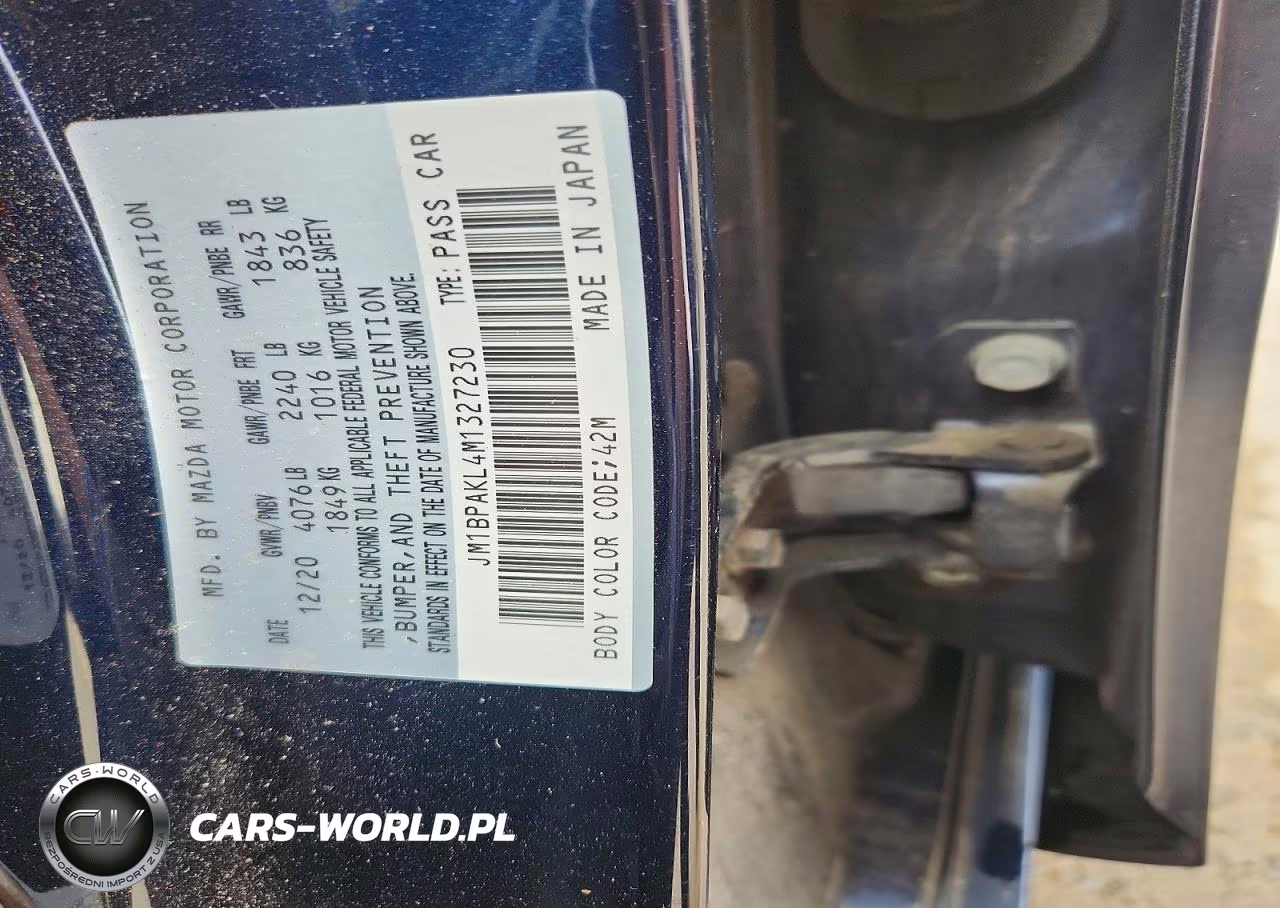 2021 Mazda 3 Select VIN:JM1BPAKL4M1327230 - 12
