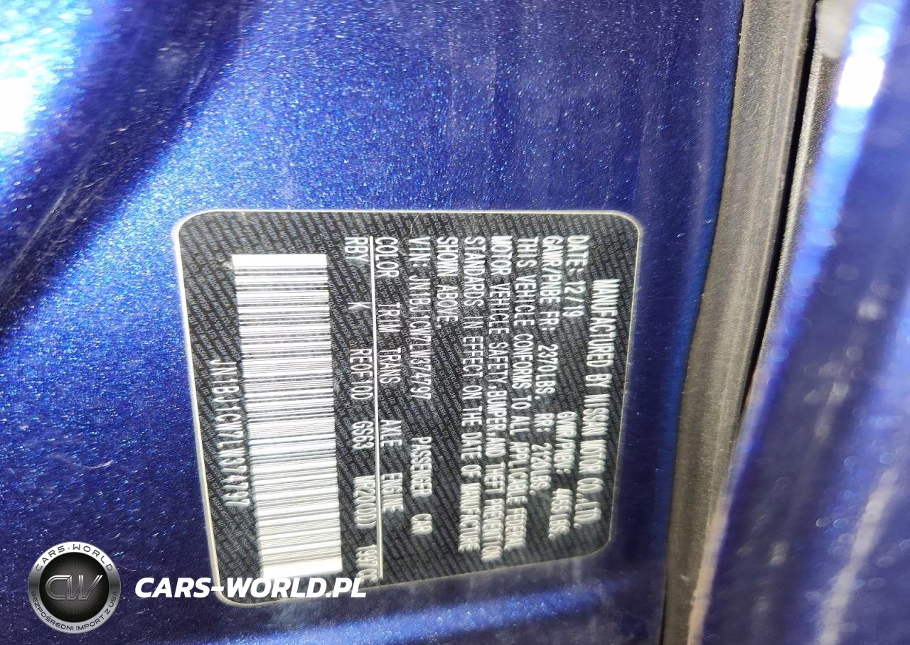 2020 Nissan Rogue Sport Sl VIN:JN1BJ1CW7LW374797 - 12