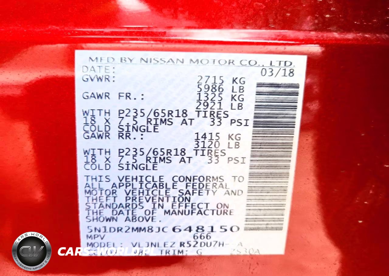 2018 Nissan Pathfinder Sv VIN:5N1DR2MM8JC648150 - 13