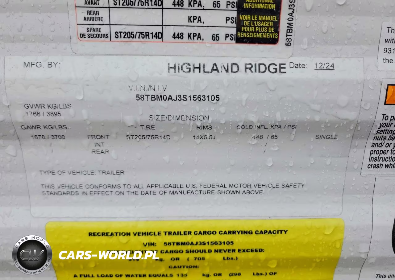 2025 Highland Ridge Open Range Camper VIN:58TBM0AJ3S1563105 - 10