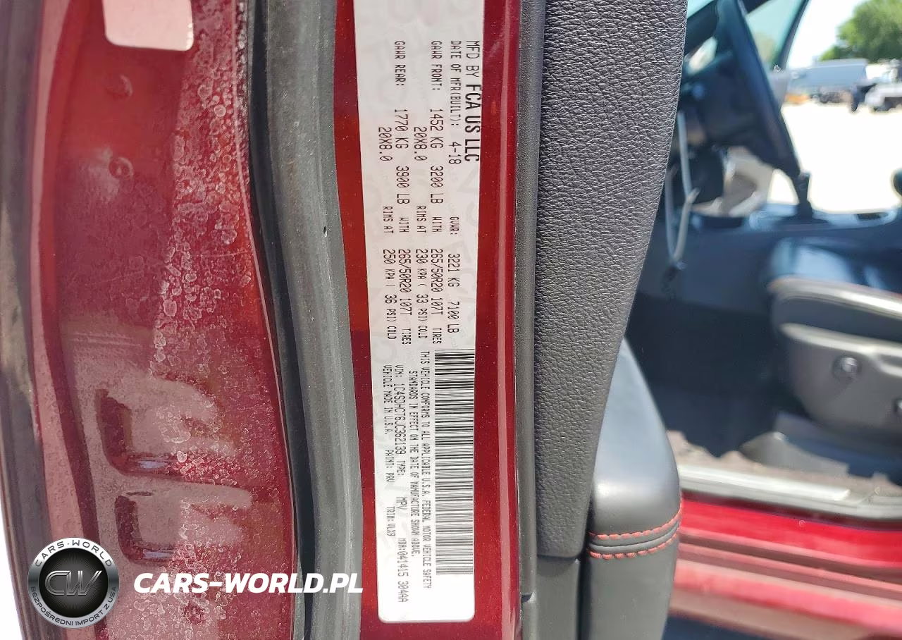 2018 Dodge Durango R VIN:1C4SDHCT6JC362139 - 14