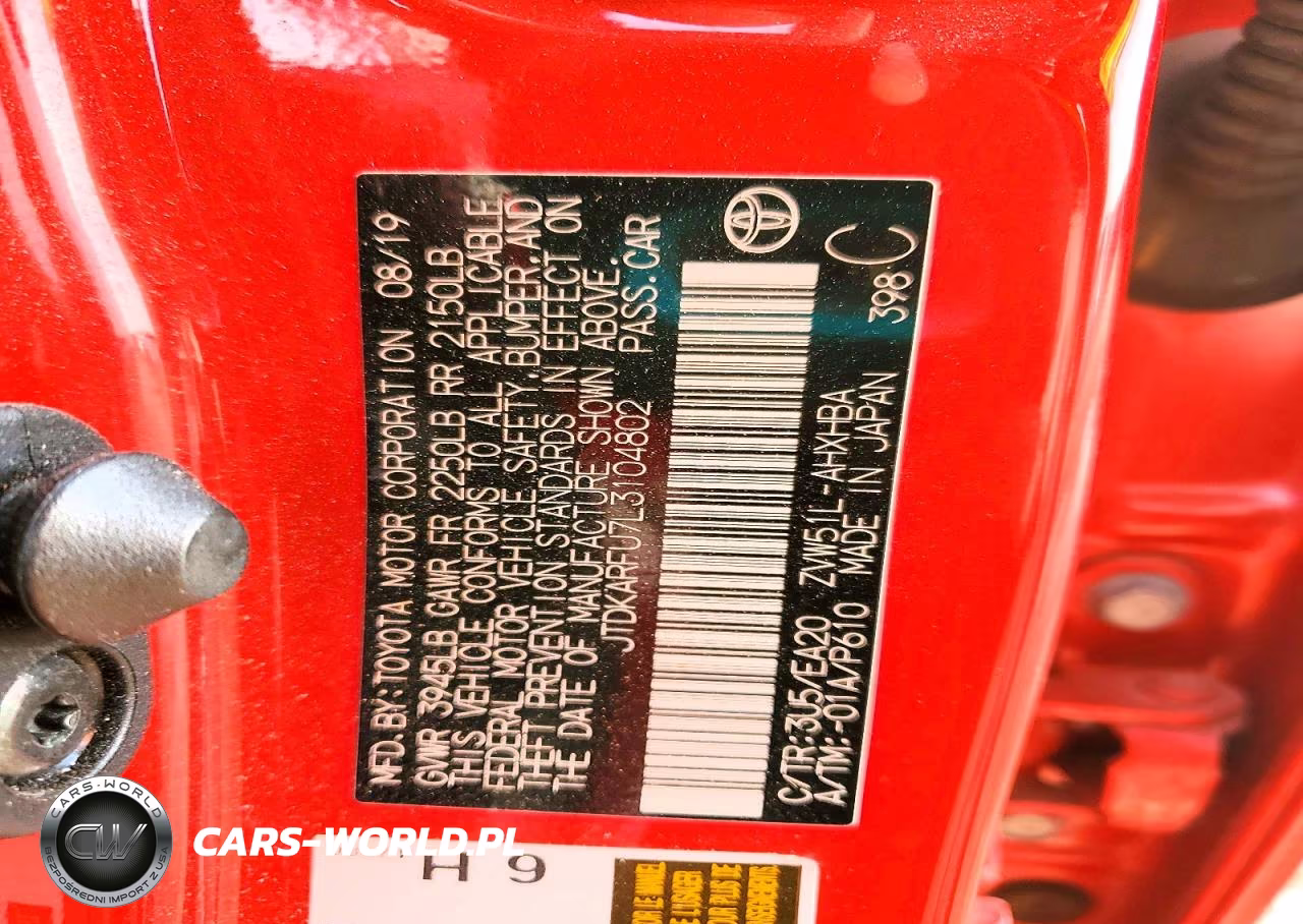 2020 Toyota Prius Xle VIN:JTDKARFU7L3104802 - 12