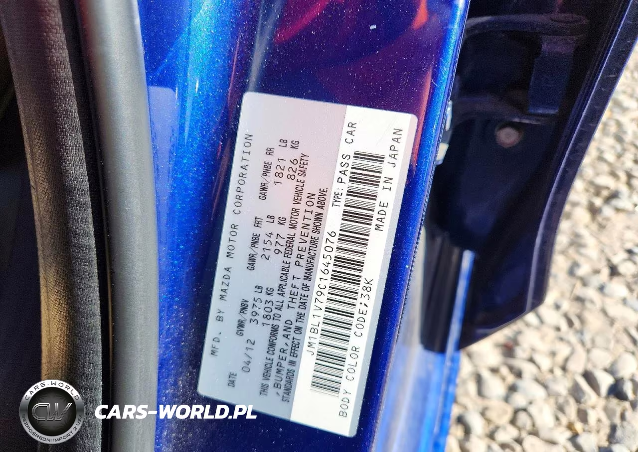 2012 Mazda 3 I VIN:JM1BL1V79C1645076 - 12