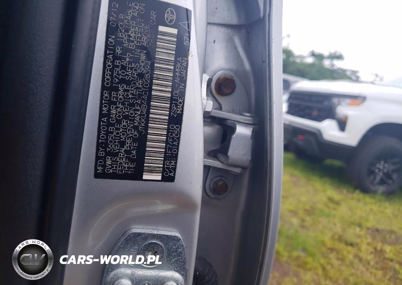 2012 Scion Xd Base VIN:JTKKU4B44C1028394 - 13