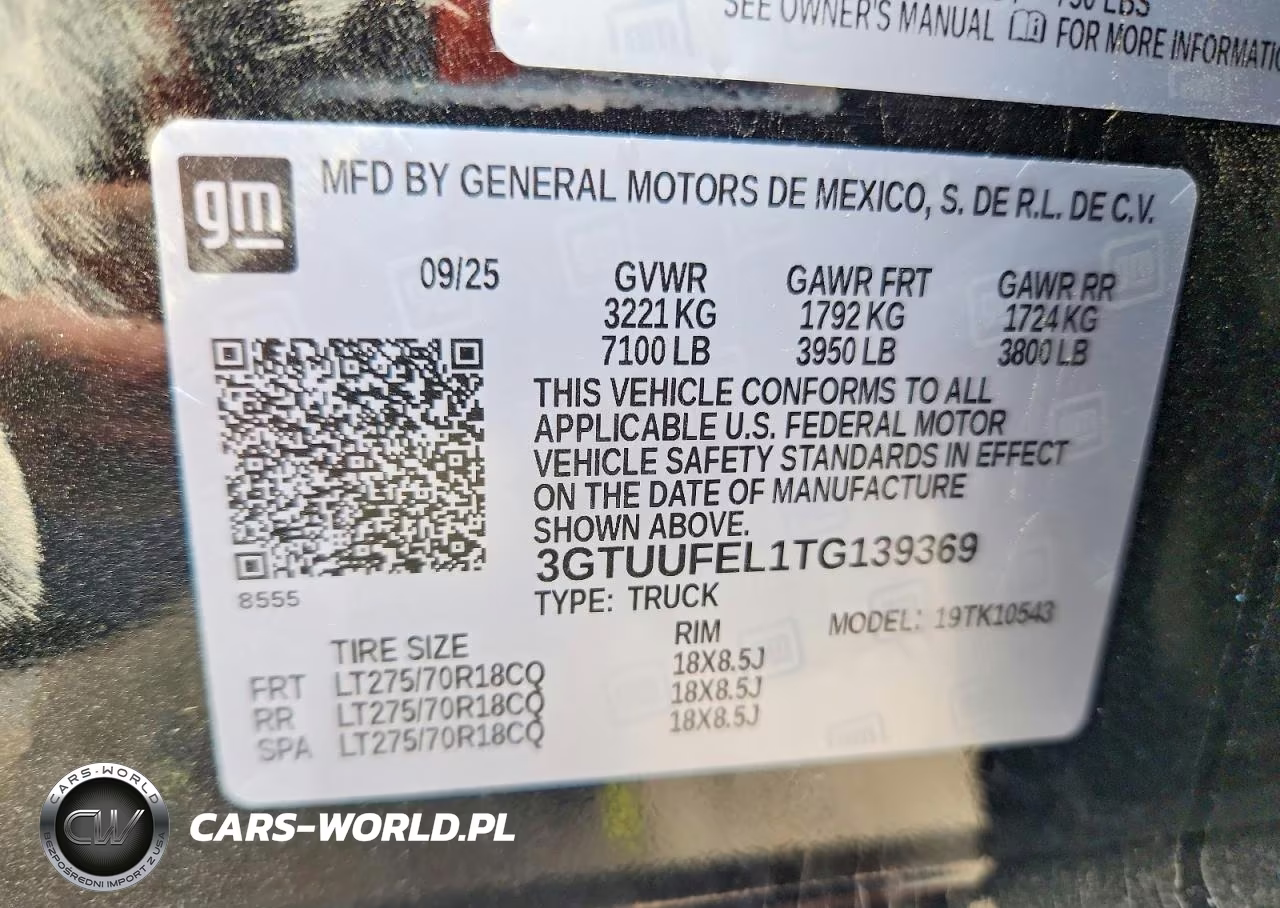 2026 GMC Sierra K1500 At4X VIN:3GTUUFEL1TG139369 - 12