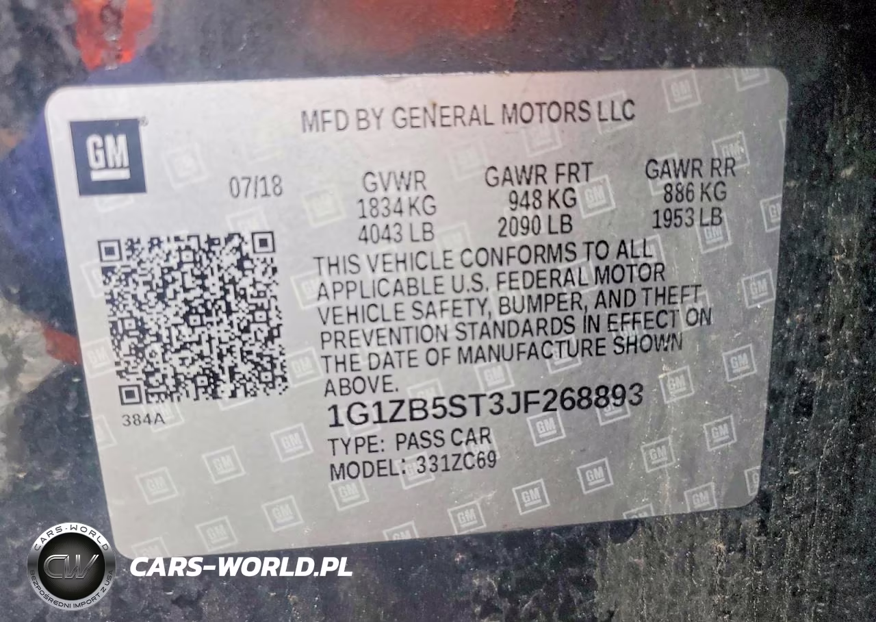 2018 Chevrolet Malibu Ls VIN:1G1ZB5ST3JF268893 - 12
