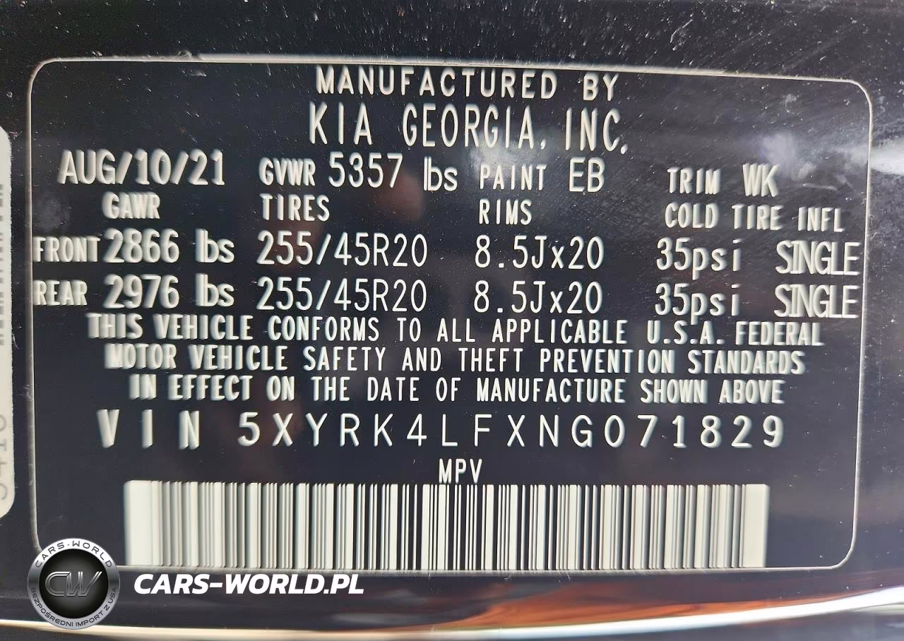 2022 Kia Sorento Sx Prestige VIN:5XYRK4LFXNG071829 - 13