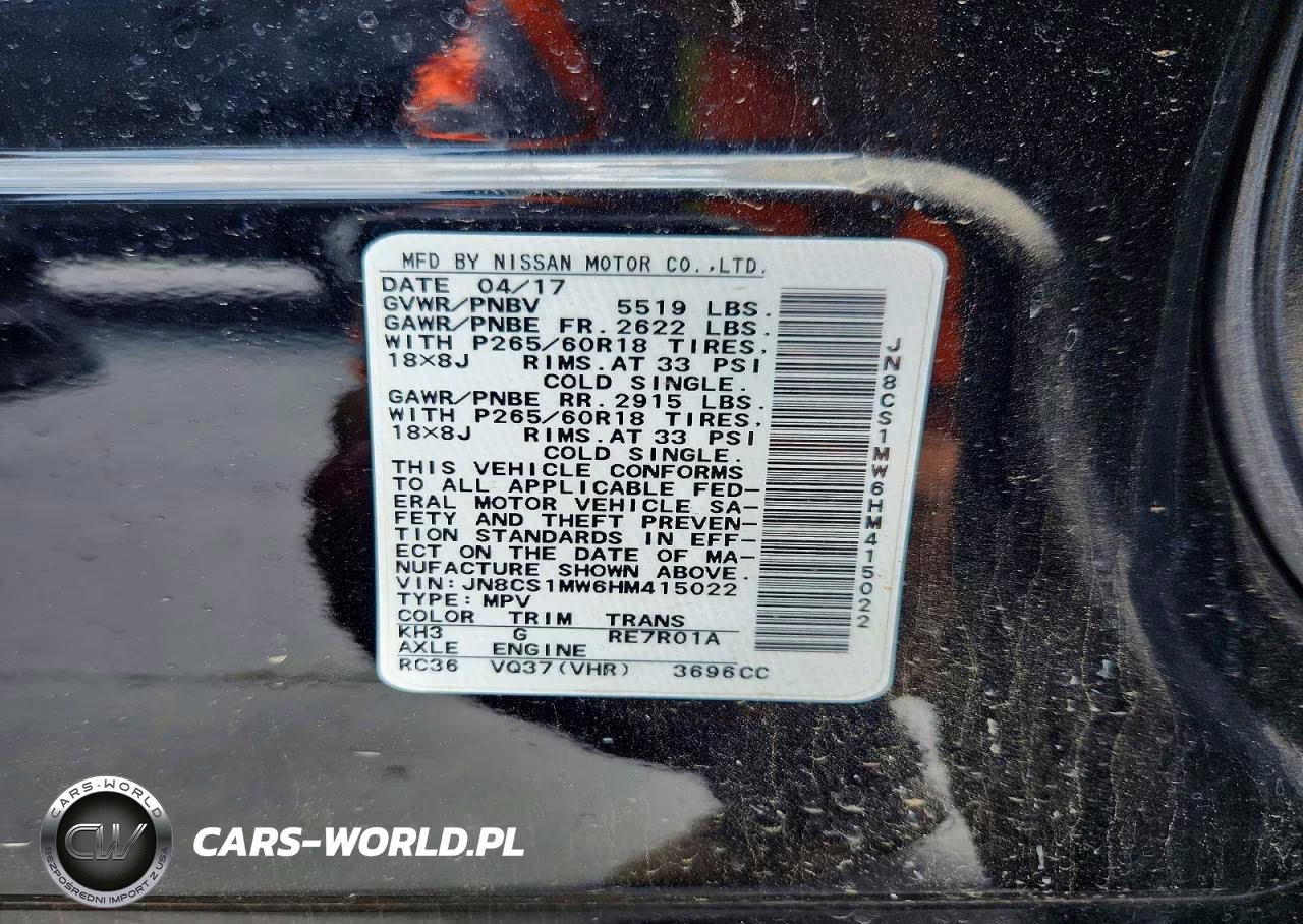 2017 Infiniti Qx70 Base VIN:JN8CS1MW6HM415022 - 13