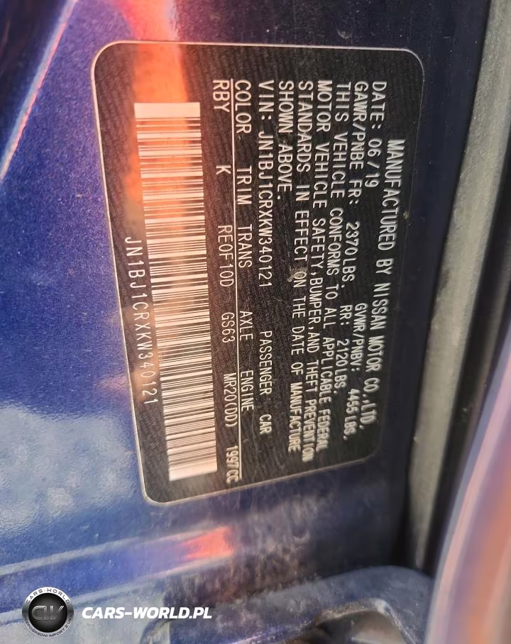 2019 Nissan Rogue Sport Sv VIN:JN1BJ1CRXKW340121 - 13