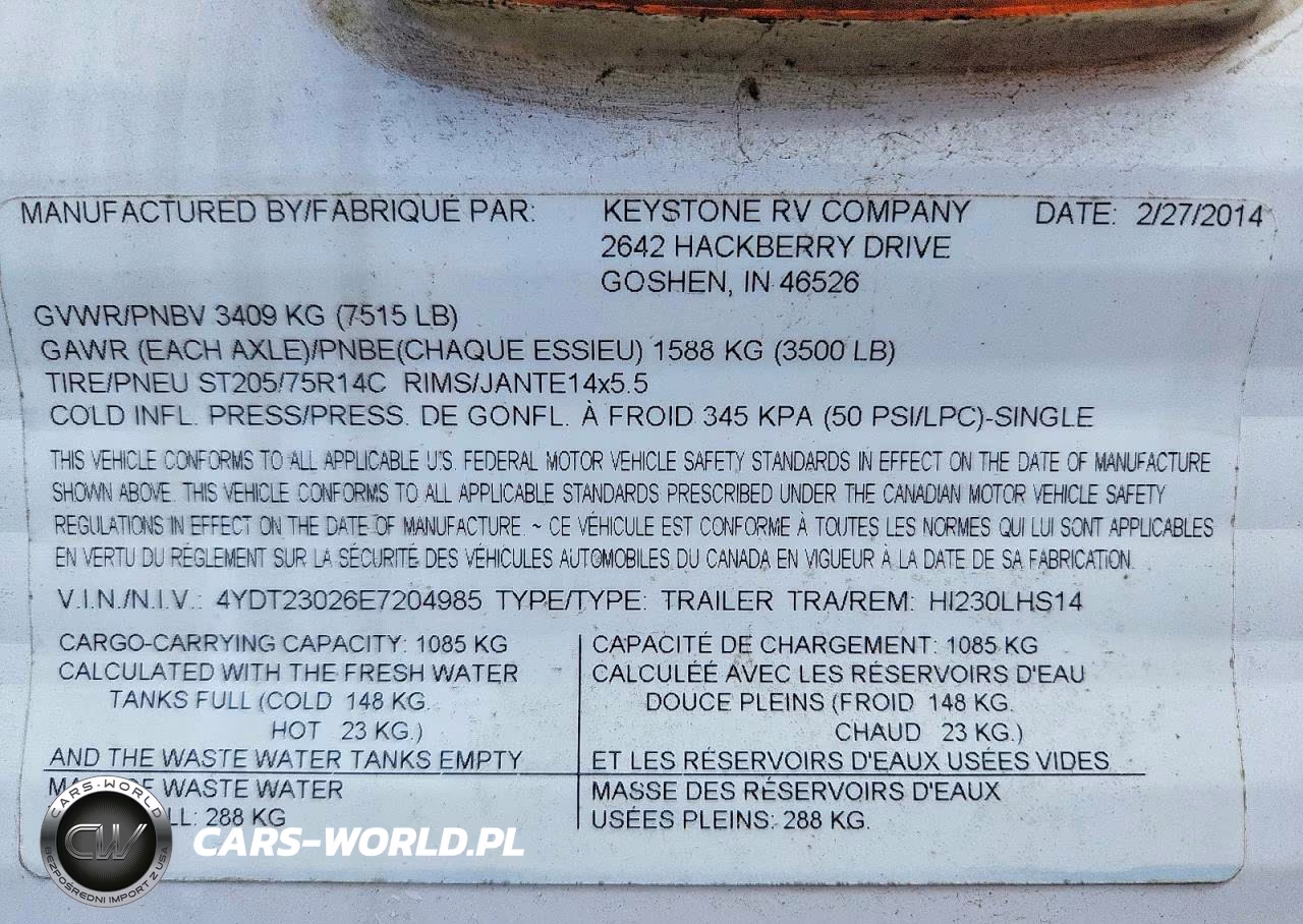 2014 Keystone Hideout Camper VIN:4YDT23026E7204985 - 10
