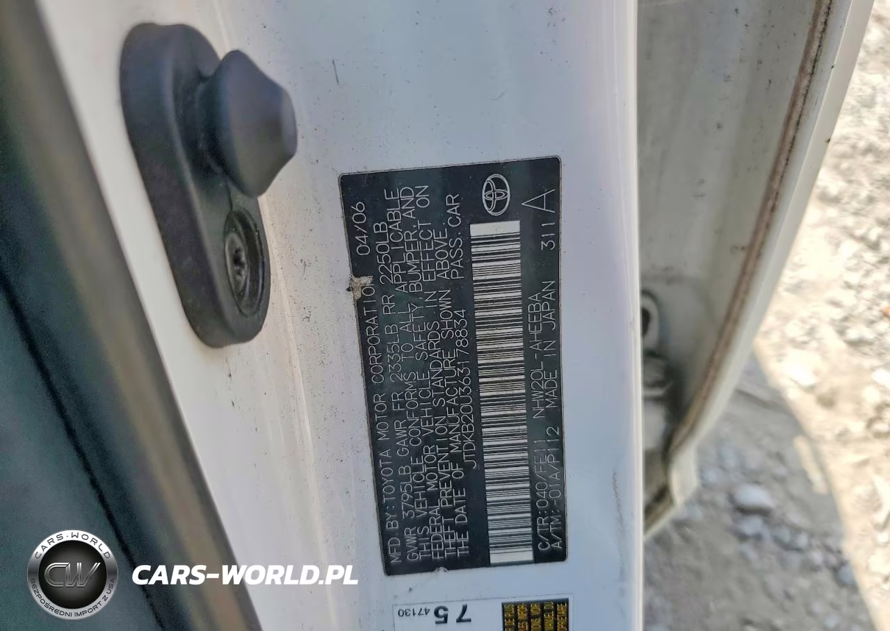 2006 Toyota Prius Base VIN:JTDKB20U363178834 - 12