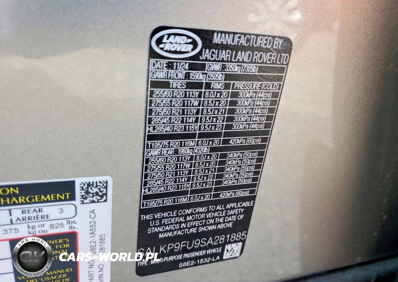 2025 Land Rover Range Rover Se VIN:SALKP9FU9SA281885 - 13