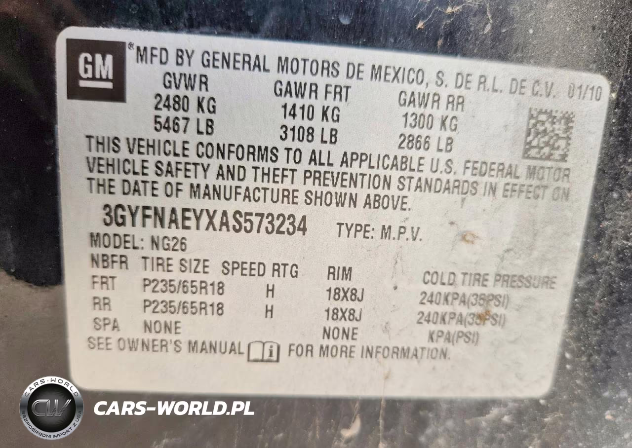 2010 Cadillac Srx Luxury Collection VIN:3GYFNAEYXAS573234 - 12