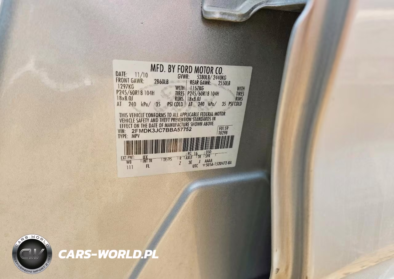 2011 Ford Edge Sel VIN:2FMDK3JC7BBA57752 - 13