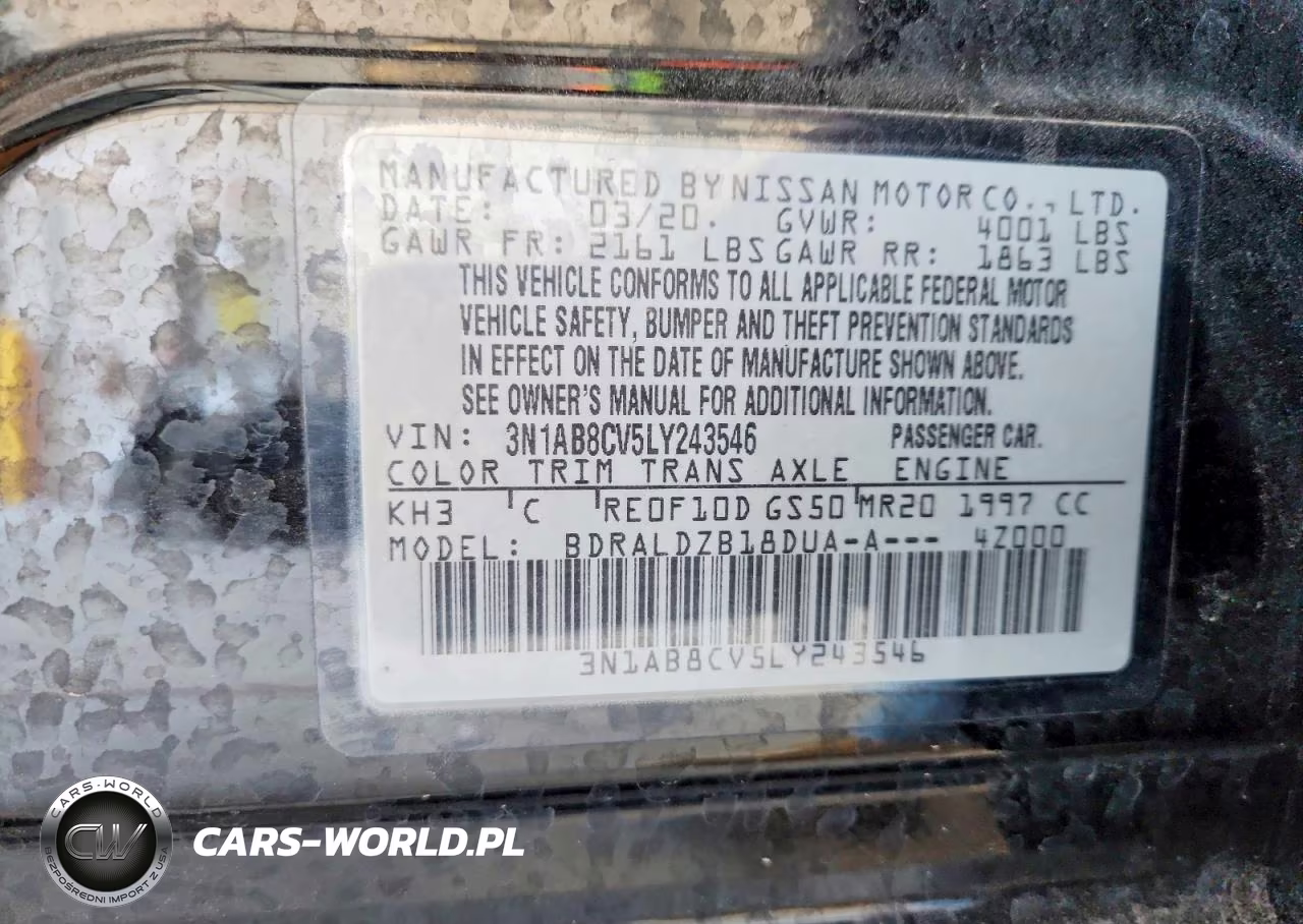 2020 Nissan Sentra Sv VIN:3N1AB8CV5LY243546 - 12