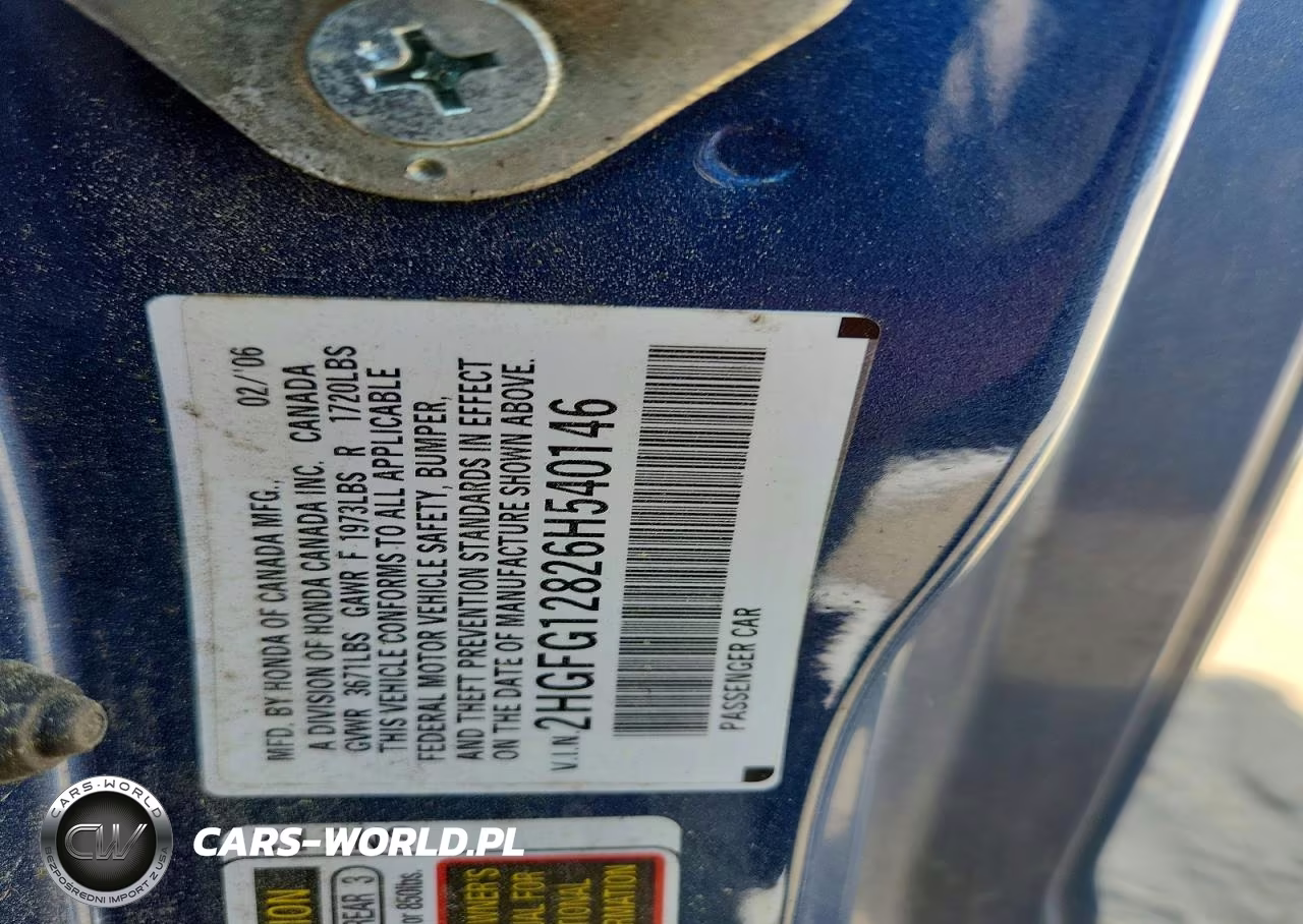 2006 Honda Civic Ex VIN:2HGFG12826H540146 - 12