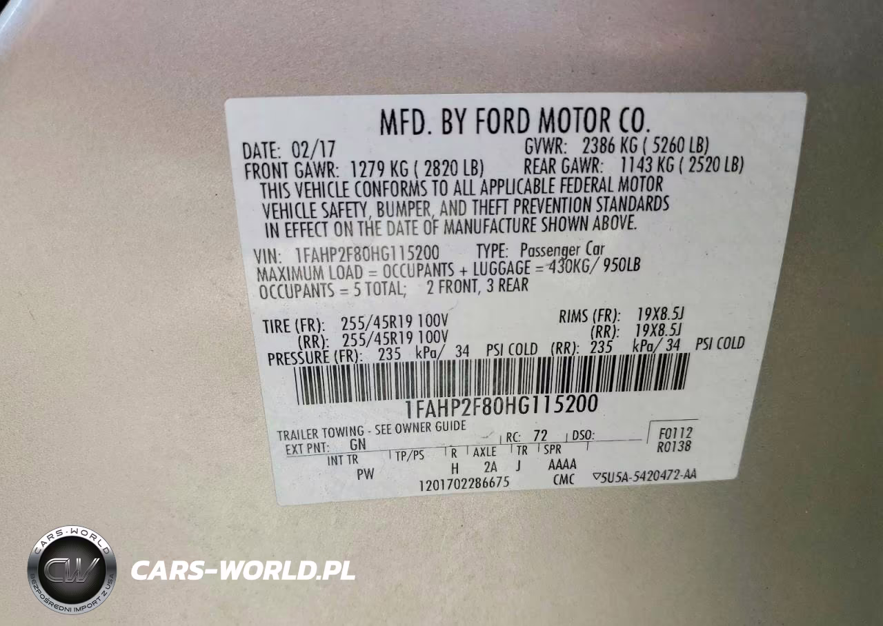 2017 Ford Taurus Limited VIN:1FAHP2F80HG115200 - 12
