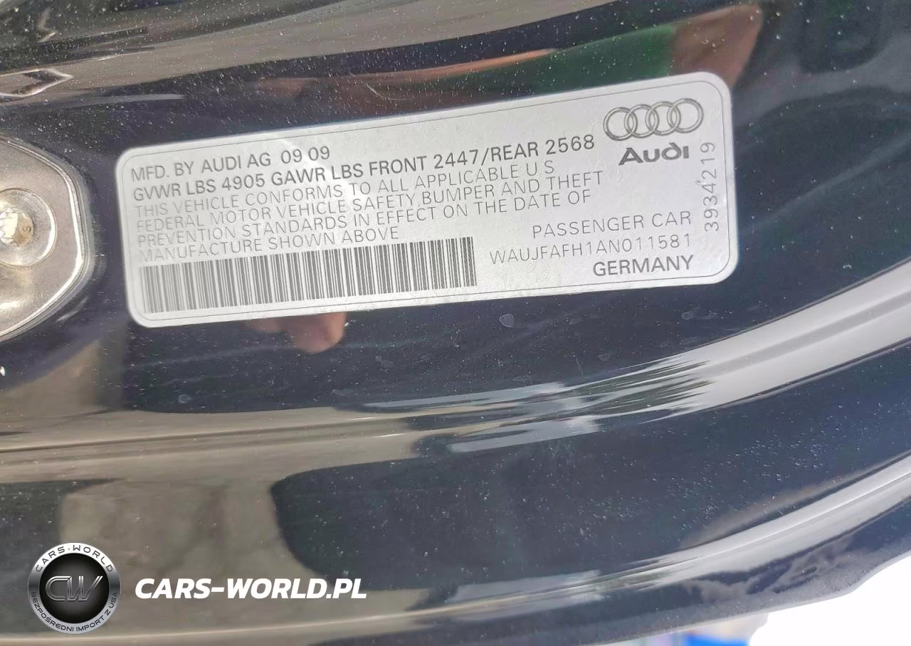 2010 Audi A5 Premium Plus VIN:WAUJFAFH1AN011581 - 12