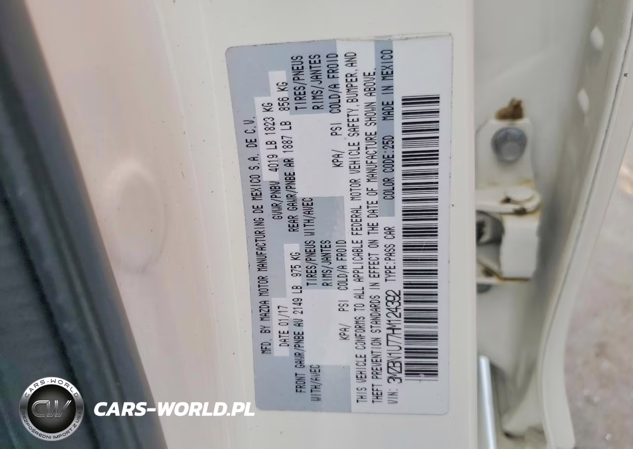 2017 Mazda 3 Sport VIN:3MZBN1U77HM124392 - 12