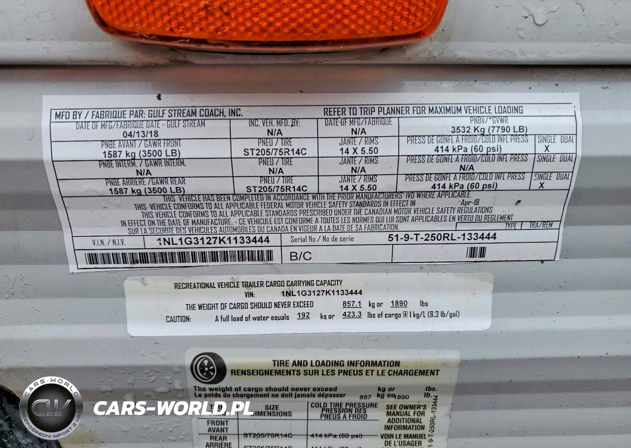 2019 Gulf Stream Amerilite VIN:1NL1G3127K1133444 - 10