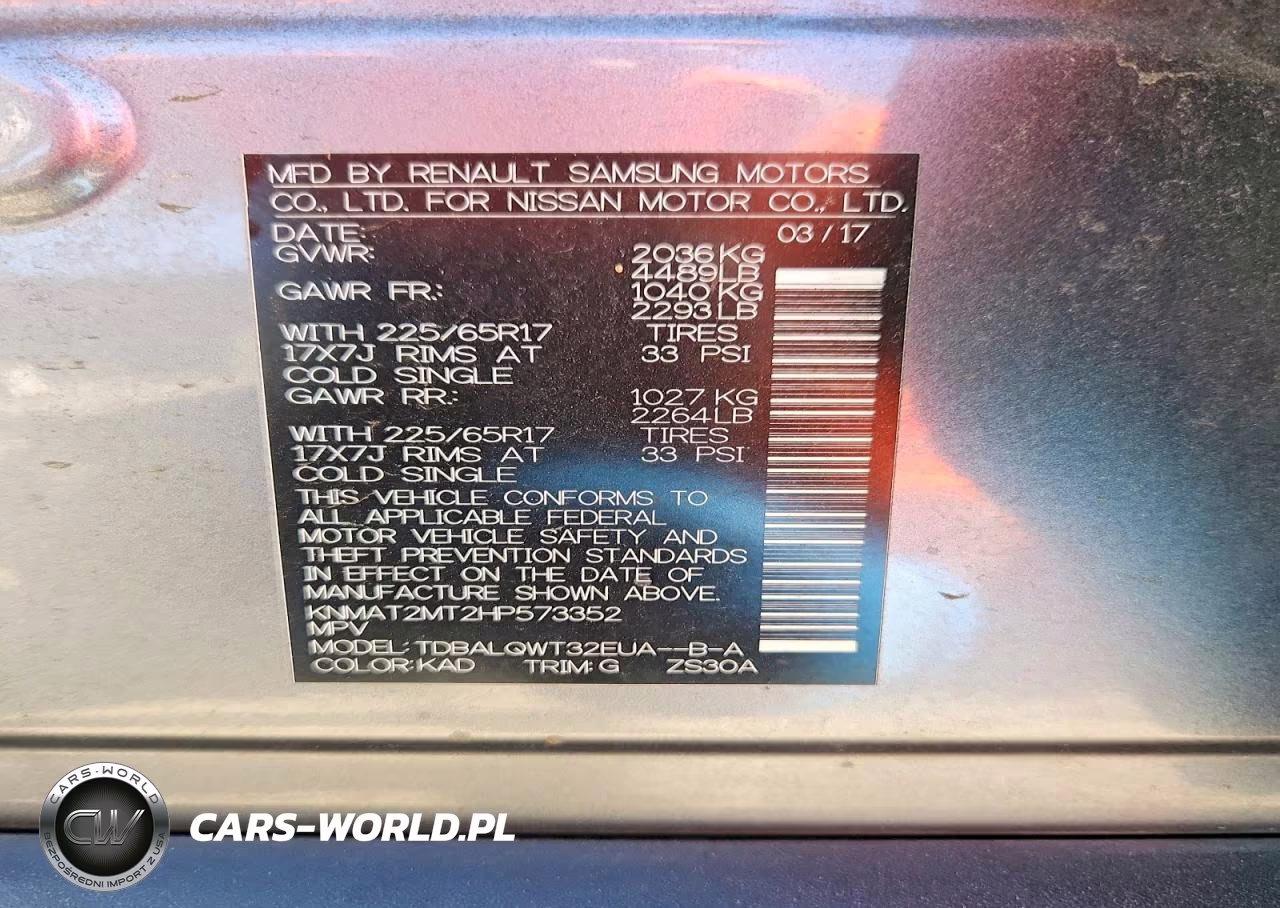 2017 Nissan Rogue Sv VIN:KNMAT2MT2HP573352 - 13