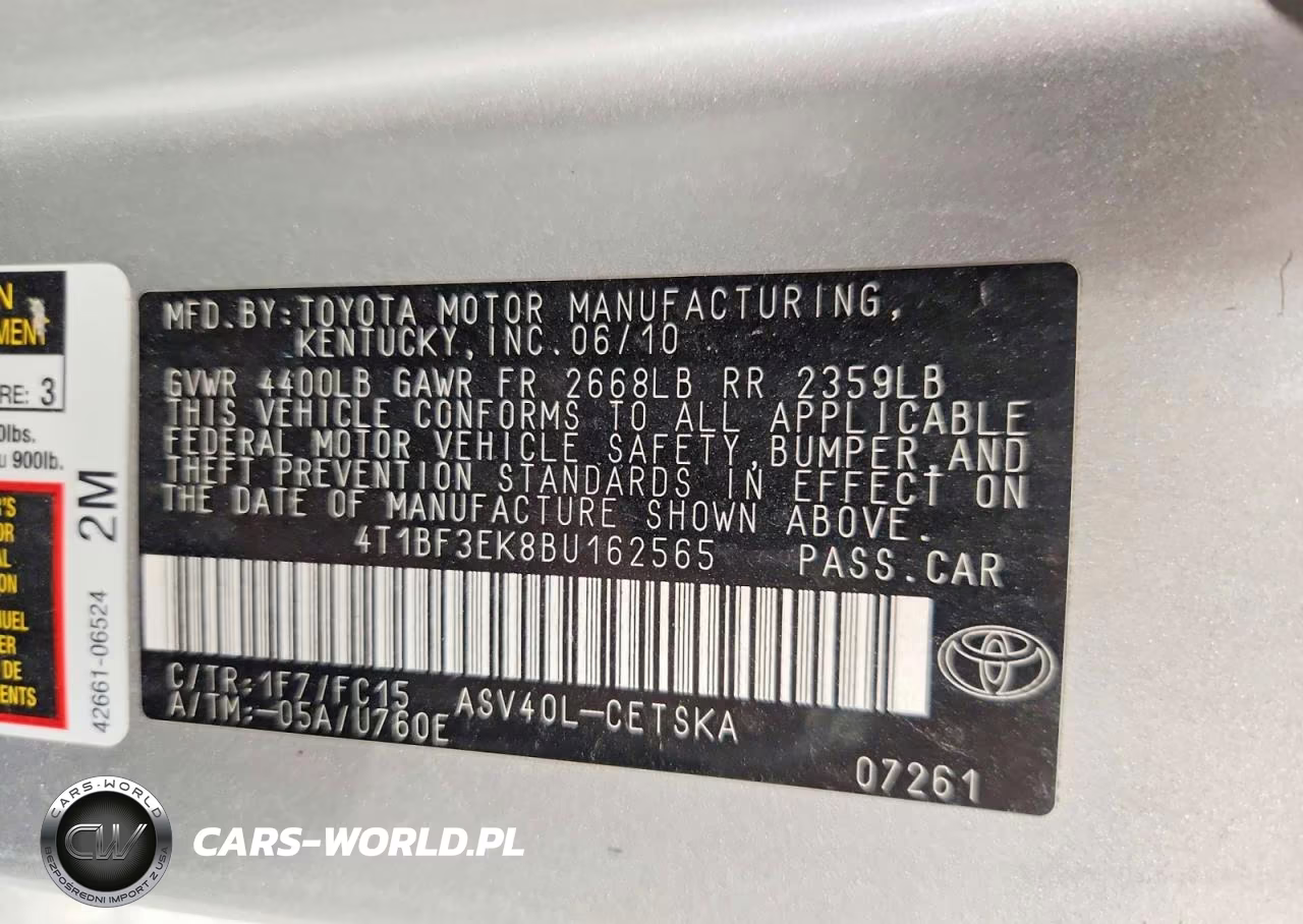 2011 Toyota Camry VIN:4T1BF3EK8BU162565 - 13