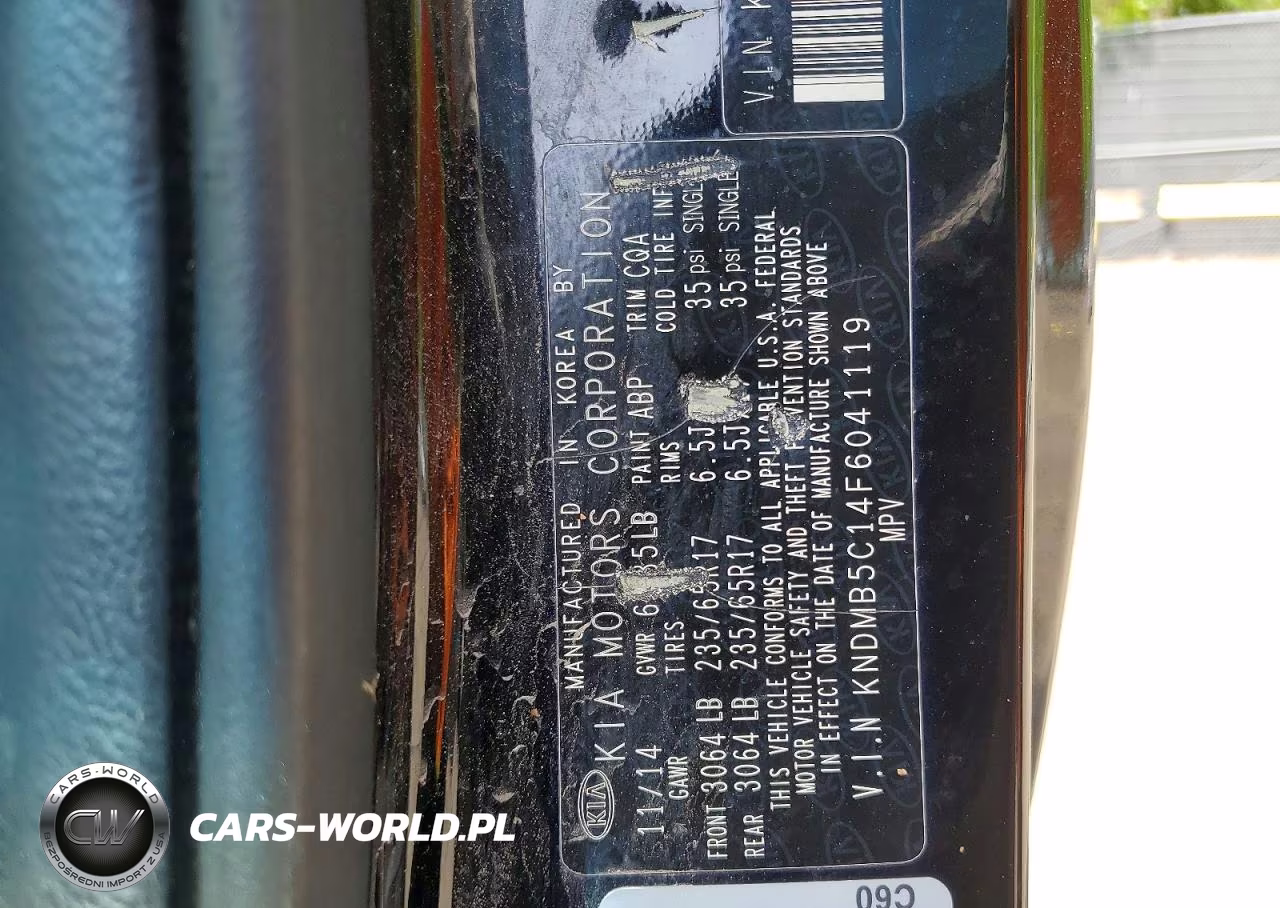 2015 Kia Sedona Lx VIN:KNDMB5C14F6041119 - 13