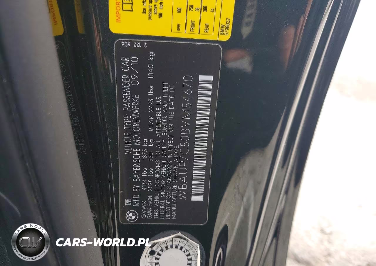 2011 BMW 128 I VIN:WBAUP7C50BVM54670 - 12