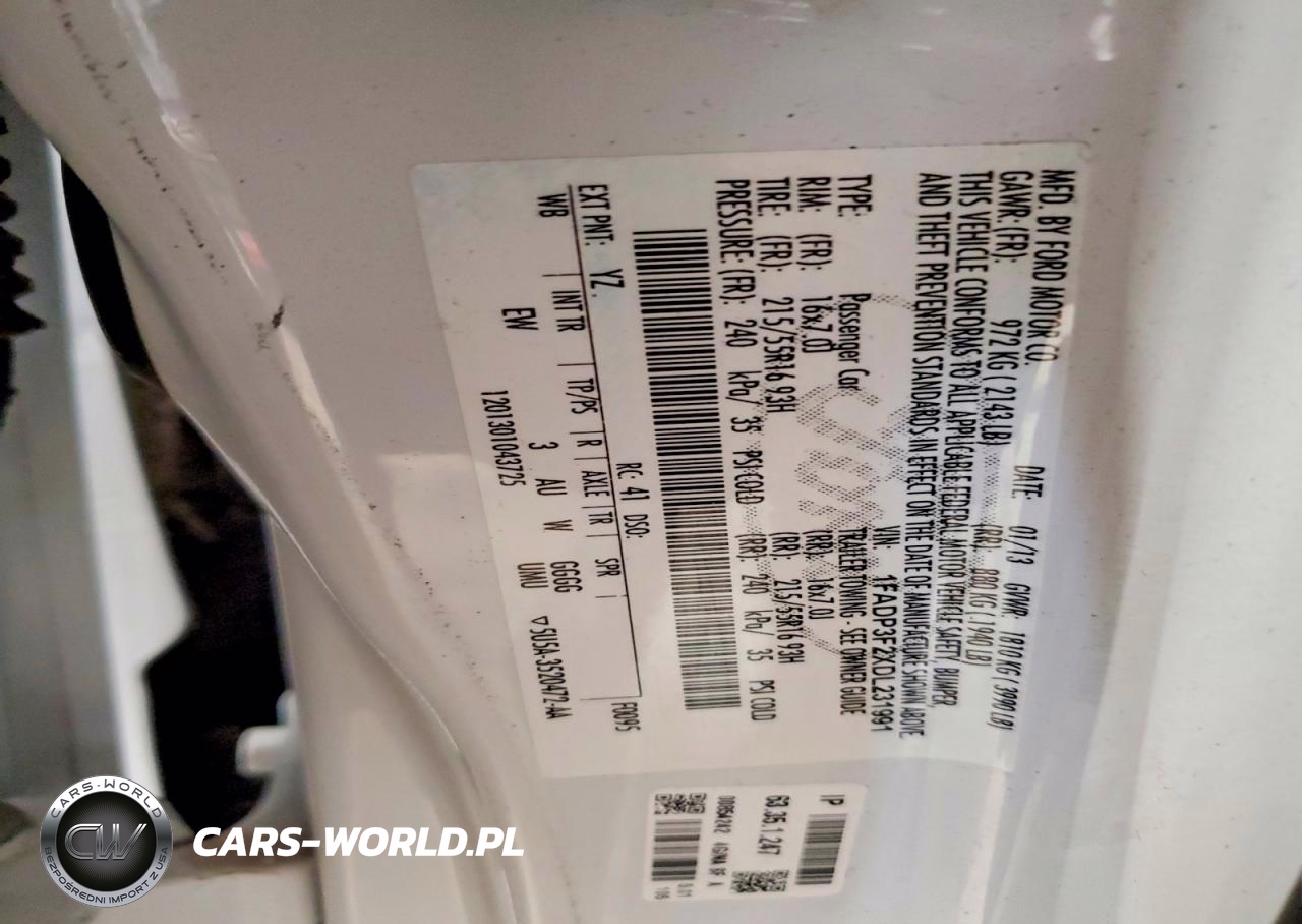 2013 Ford Focus Se VIN:1FADP3F2XDL231991 - 12