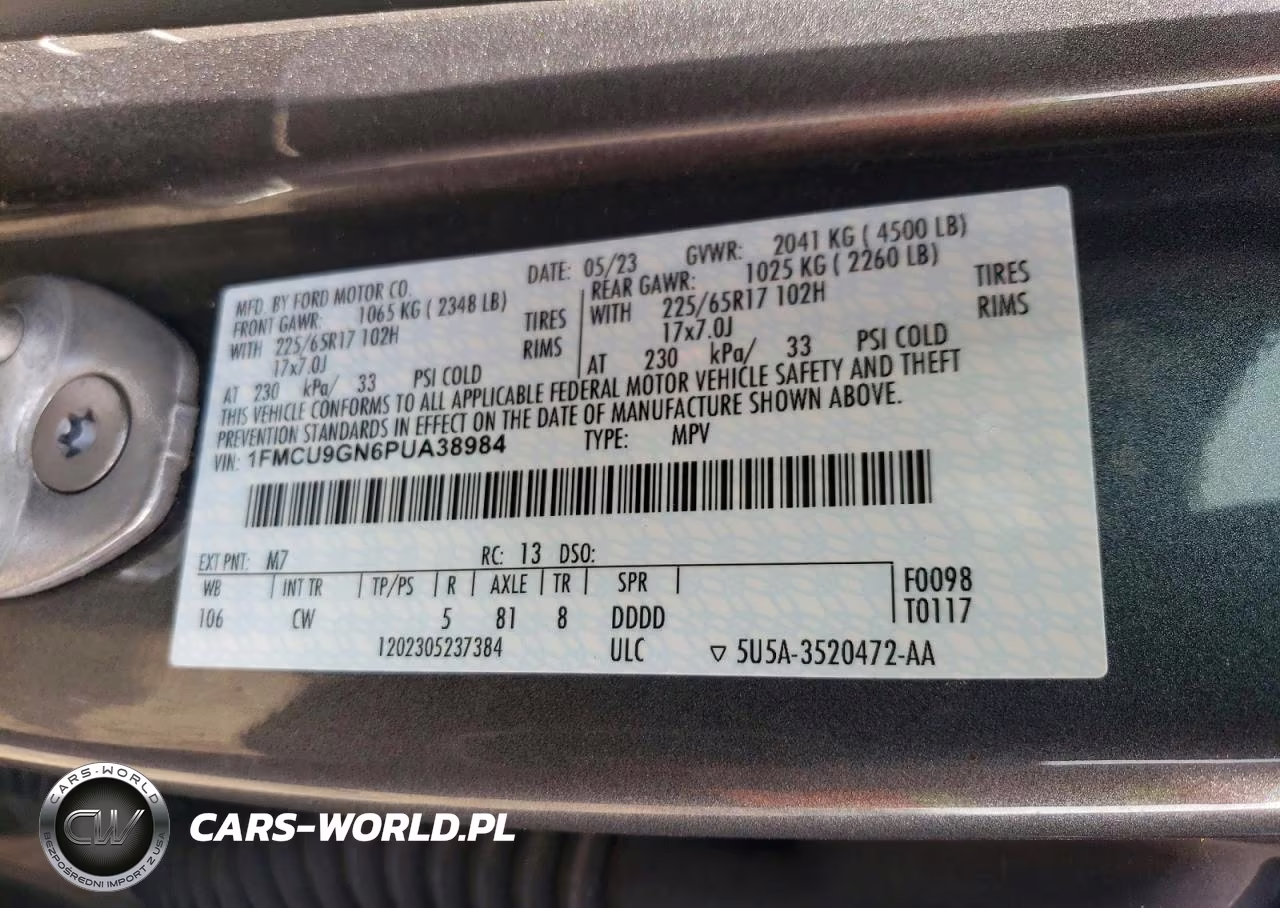 2023 Ford Escape Active VIN:1FMCU9GN6PUA38984 - 13