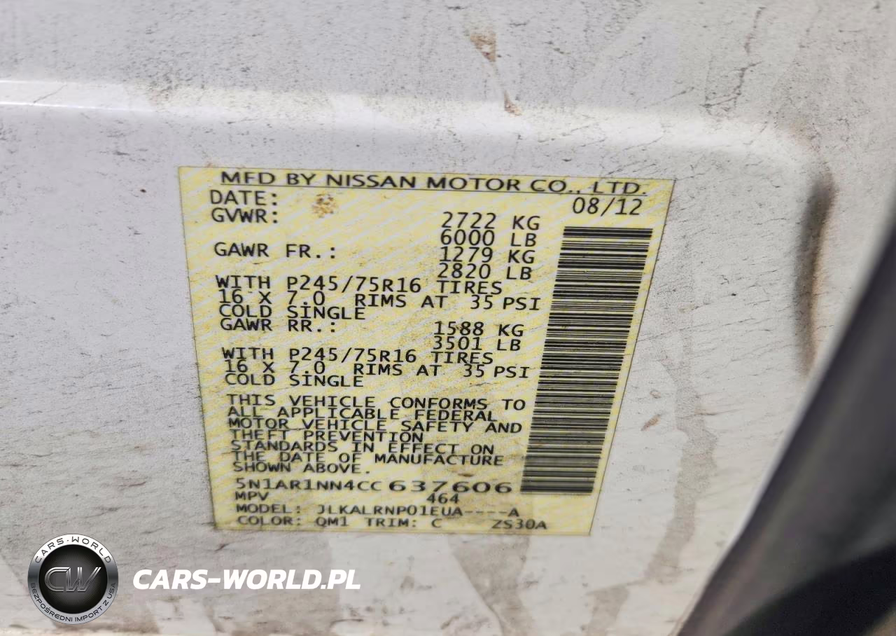 2012 Nissan Pathfinder S VIN:5N1AR1NN4CC637606 - 13