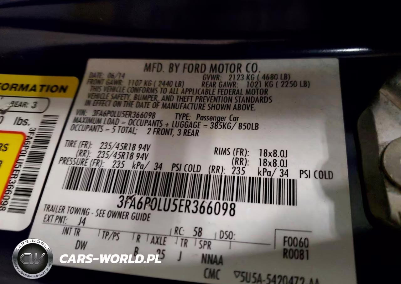 2014 Ford Fusion Se Hybrid VIN:3FA6P0LU5ER366098 - 12