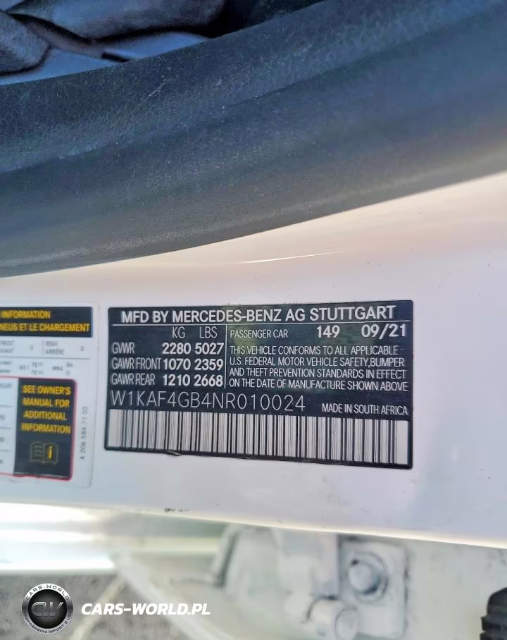 2022 Mercedes-Benz C 300 VIN:W1KAF4GB4NR010024 - 12