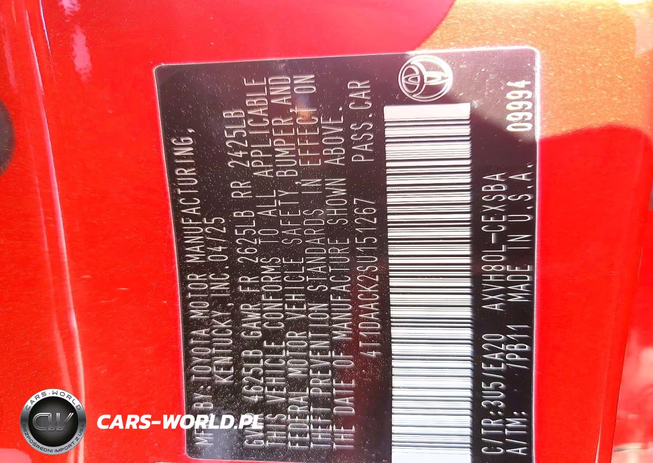 2025 Toyota Camry Se VIN:4T1DAACK2SU151267 - 12