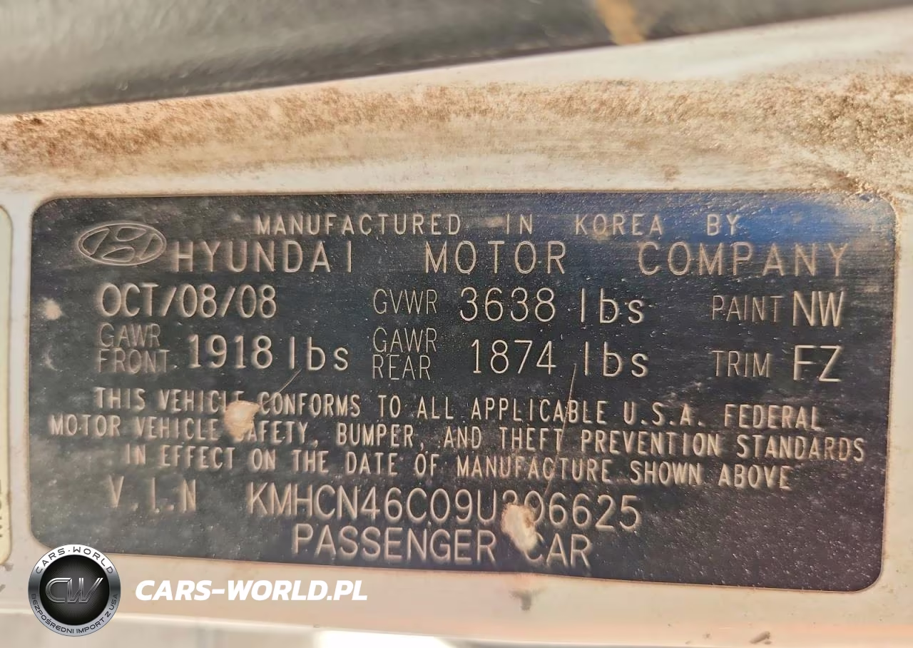 2009 Hyundai Accent Gls VIN:KMHCN46C09U306625 - 13