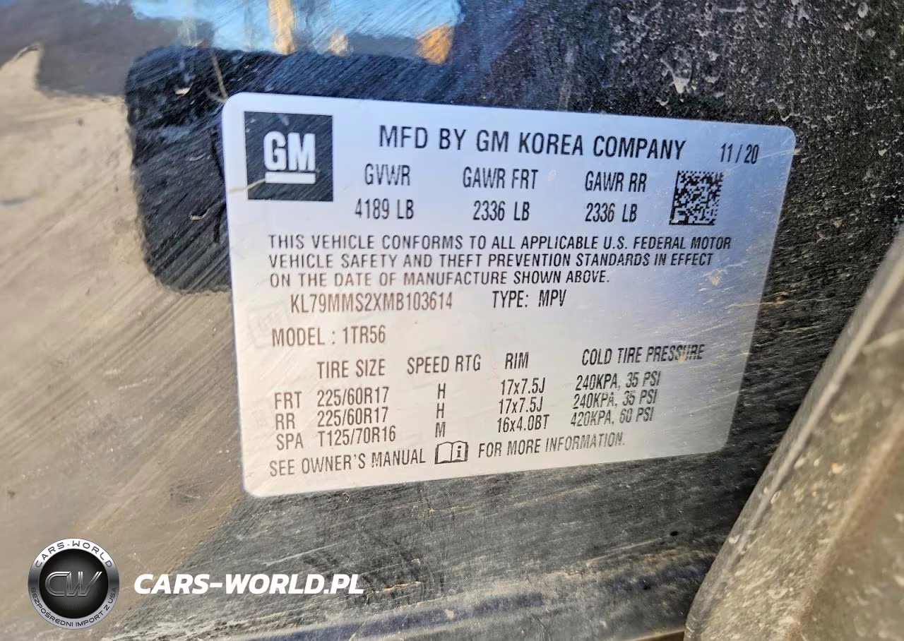 2021 Chevrolet Trailblazer Ls VIN:KL79MMS2XMB103614 - 13
