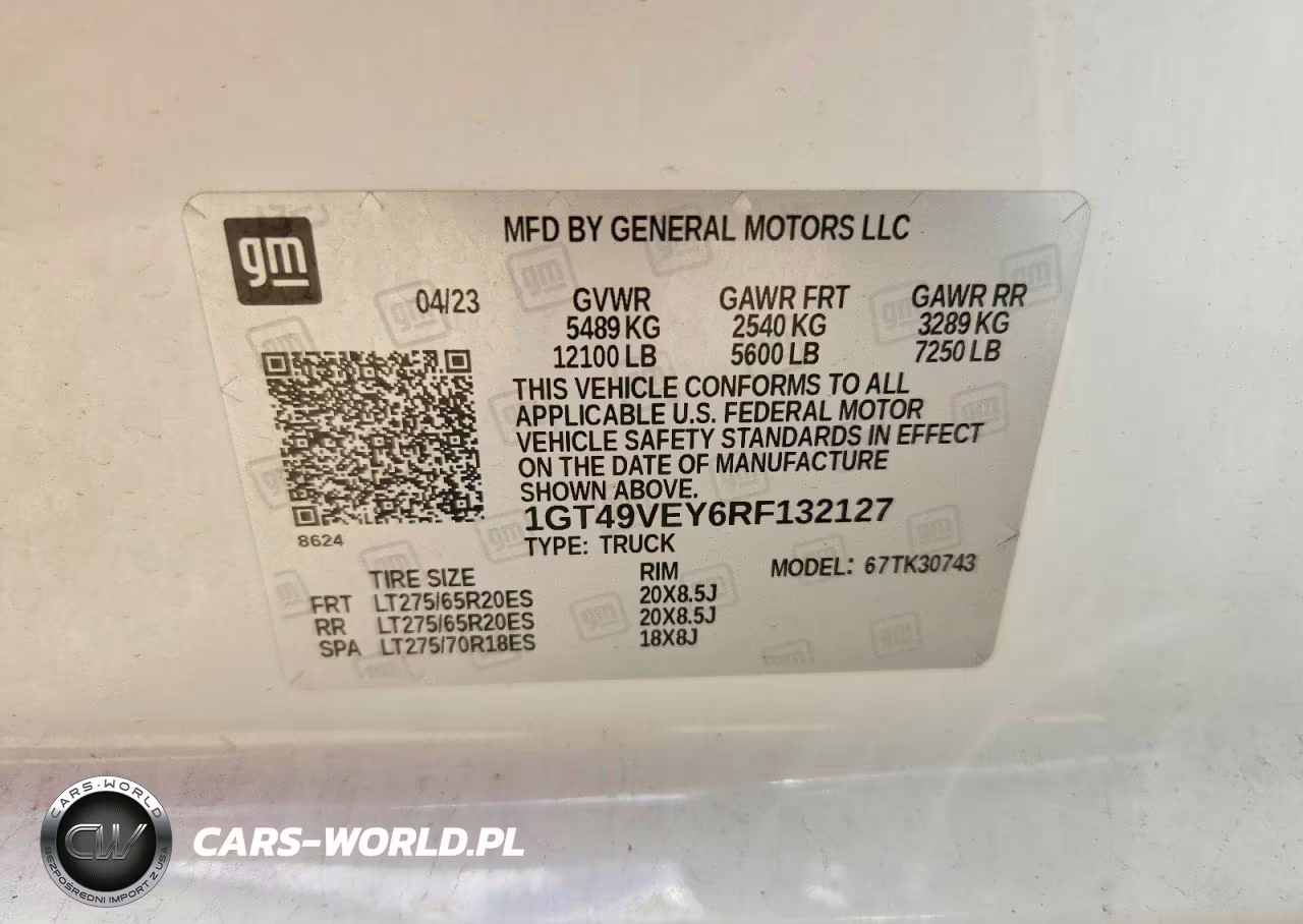 2024 GMC Sierra K3500 At4 VIN:1GT49VEY6RF132127 - 12