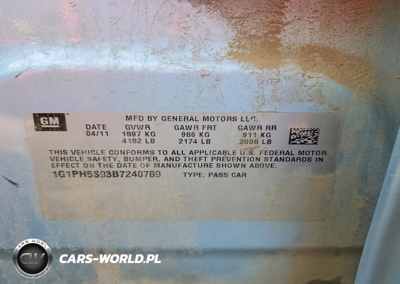 2011 Chevrolet Cruze Ltz VIN:1G1PH5S93B7240789 - 12