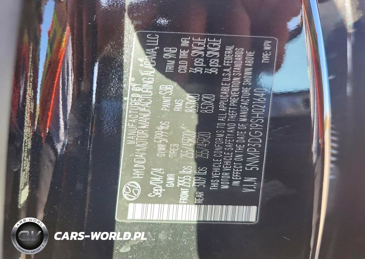 2025 Hyundai Santa Fe Limited VIN:5NMP3DG19SH021640 - 13