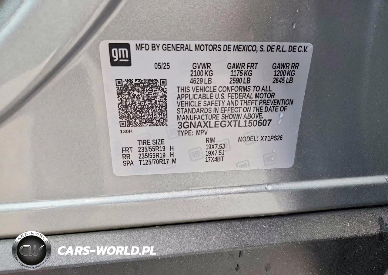 2026 Chevrolet Equinox Rs VIN:3GNAXLEGXTL150607 - 14